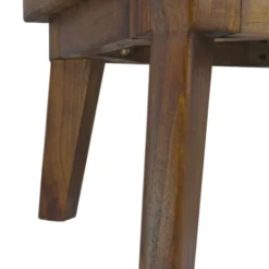 MOYCOR Tables De Chevet Table De Chevet En Bois Marron Et Tiroir Blanc L 45 Cm -Tables De Chevet Soldes table de chevet en bois marron et tiroir blanc l 45 cm 4