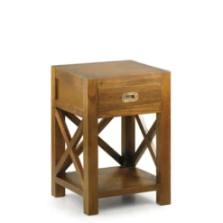 MOYCOR Tables De Chevet Table De Chevet En Bois Marron L 40 Cm