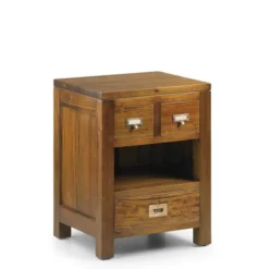 MOYCOR Tables De Chevet Table De Chevet En Bois Marron L 45 Cm