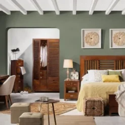 MOYCOR Tables De Chevet Table De Chevet En Bois Marron L 45 Cm -Tables De Chevet Soldes table de chevet en bois marron l 45 cm 5