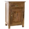 Wadiga Tables De Chevet Table De Chevet En Bois Massif D'acacia 45x31x65cm -Tables De Chevet Soldes table de chevet en bois massif d acacia 45x31x65cm