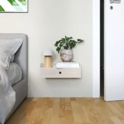 WOODEK Tables De Chevet Table De Chevet En Bouleau Blanc Et Métal Blanc 6 WOODEK Tables De Chevet Table De Chevet En Bouleau Blanc Et Métal Blanc -Tables De Chevet Soldes table de chevet en bouleau blanc et metal blanc 1