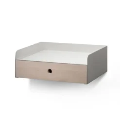 WOODEK Tables De Chevet Table De Chevet En Bouleau Blanc Et Métal Blanc