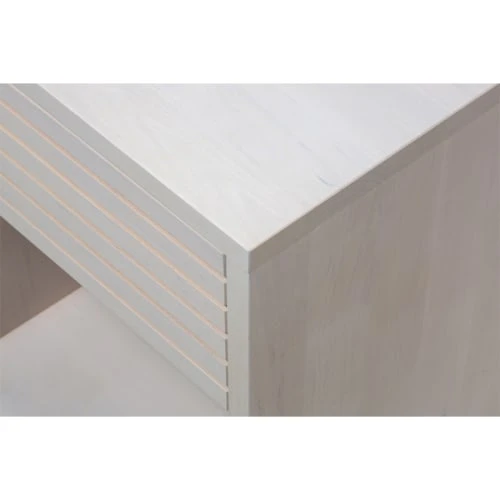 WOODEK Tables De Chevet Table De Chevet En Bouleau Massif Blanc 7 WOODEK Tables De Chevet Table De Chevet En Bouleau Massif Blanc – Image 5