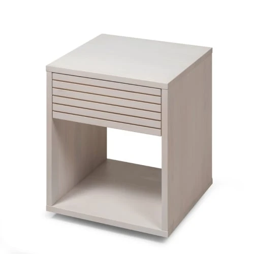 WOODEK Tables De Chevet Table De Chevet En Bouleau Massif Blanc 3 WOODEK Tables De Chevet Table De Chevet En Bouleau Massif Blanc