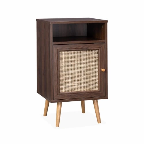 Alice's Garden Tables De Chevet Table De Chevet En Cannage Couleur Bois Foncé 3 Alice's Garden Tables De Chevet Table De Chevet En Cannage Couleur Bois Foncé