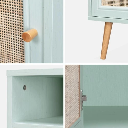 Alice's Garden Tables De Chevet Table De Chevet En Cannage Vert Céladon 6 Alice's Garden Tables De Chevet Table De Chevet En Cannage Vert Céladon – Image 4