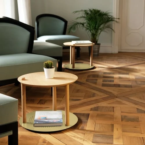 DIZY Design Tables De Chevet Good Is Beautiful Table De Chevet En Chêne Et Métal Laiton 4 DIZY Design Tables De Chevet Good Is Beautiful Table De Chevet En Chêne Et Métal Laiton – Image 2