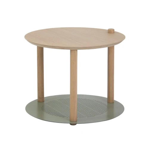 DIZY Design Tables De Chevet Table De Chevet En Chêne Et Métal Vert 3 DIZY Design Tables De Chevet Table De Chevet En Chêne Et Métal Vert