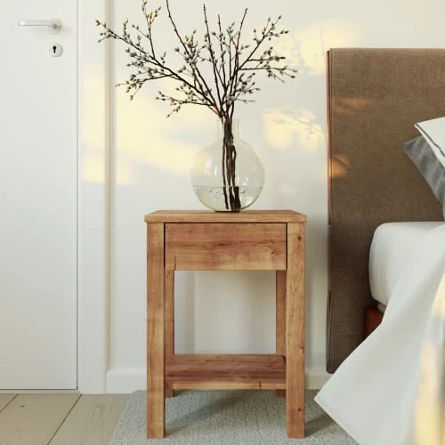 WOODEK Tables De Chevet Table De Chevet En Chêne Massif Huilé 4 WOODEK Tables De Chevet Table De Chevet En Chêne Massif Huilé – Image 2