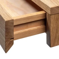 WOODEK Tables De Chevet Table De Chevet En Chêne Massif Huilé -Tables De Chevet Soldes table de chevet en chene massif huile 3