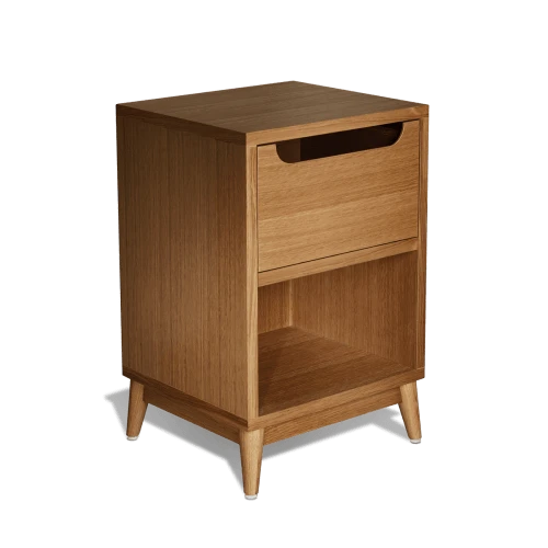 Kulile Tables De Chevet Table De Chevet En Chene Miel Beige Havane 5 Kulile Tables De Chevet Table De Chevet En Chene Miel Beige Havane – Image 3