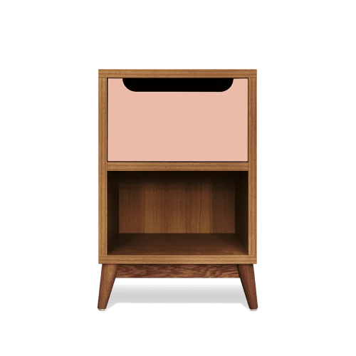 Kulile Tables De Chevet Table De Chevet En Chene Miel Rose Blush 3 Kulile Tables De Chevet Table De Chevet En Chene Miel Rose Blush