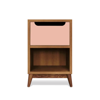 Kulile Tables De Chevet Table De Chevet En Chene Miel Kaki Poudré 8 Kulile Tables De Chevet Table De Chevet En Chene Miel Kaki Poudré – Image 6