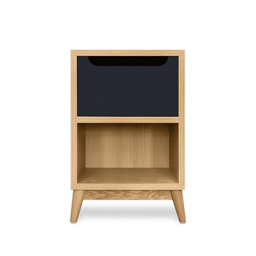 Kulile Tables De Chevet Table De Chevet En Chene Naturel Gris Anthracite 3 Kulile Tables De Chevet Table De Chevet En Chene Naturel Gris Anthracite