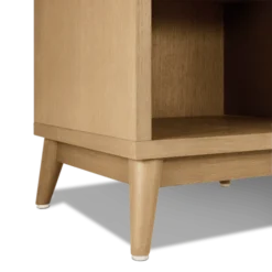 Kulile Tables De Chevet Table De Chevet En Chene Naturel Kaki Poudré -Tables De Chevet Soldes table de chevet en chene naturel kaki poudre 2