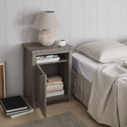 Alice's Garden Tables De Chevet Table De Chevet En Décor Bois Gris -Tables De Chevet Soldes table de chevet en decor bois gris 2