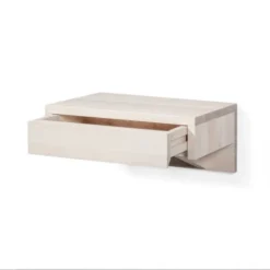 WOODEK Tables De Chevet Table De Chevet En Hêtre Blanc Huilé 9 WOODEK Tables De Chevet Table De Chevet En Hêtre Blanc Huilé -Tables De Chevet Soldes table de chevet en hetre blanc huile 2