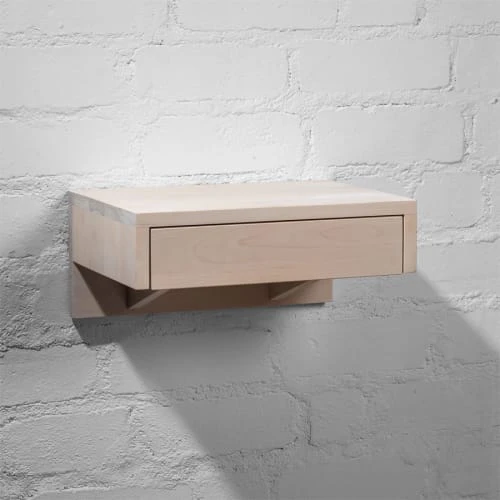 WOODEK Tables De Chevet Table De Chevet En Hêtre Blanc Huilé 6 WOODEK Tables De Chevet Table De Chevet En Hêtre Blanc Huilé – Image 4