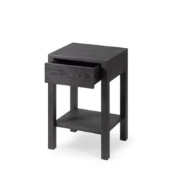 WOODEK Tables De Chevet Table De Chevet En Hêtre Massif Noir 8 WOODEK Tables De Chevet Table De Chevet En Hêtre Massif Noir -Tables De Chevet Soldes table de chevet en hetre massif noir 2