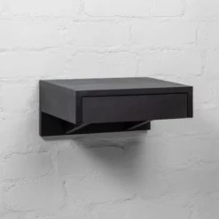 WOODEK Tables De Chevet Table De Chevet En Hêtre Noir Huilé 7 WOODEK Tables De Chevet Table De Chevet En Hêtre Noir Huilé -Tables De Chevet Soldes table de chevet en hetre noir huile 2