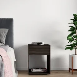 WOODEK Tables De Chevet Table De Chevet En Hêtre Noir Huilé 7 WOODEK Tables De Chevet Table De Chevet En Hêtre Noir Huilé -Tables De Chevet Soldes table de chevet en hetre noir huile 4