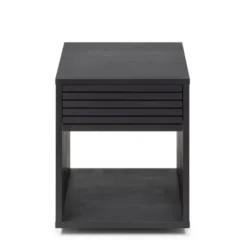 WOODEK Tables De Chevet Table De Chevet En Hêtre Noir Huilé 8 WOODEK Tables De Chevet Table De Chevet En Hêtre Noir Huilé -Tables De Chevet Soldes table de chevet en hetre noir huile 5