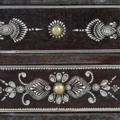 GINER Y COLOMER Tables De Chevet Table De Chevet En Manguier Noir Vieilli -Tables De Chevet Soldes table de chevet en manguier noir vieilli 3