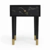 RNT By Really Nice Things Tables De Chevet Table De Chevet En MDF Avec Imprimé En Marbre Noir. 2 RNT By Really Nice Things Tables De Chevet Table De Chevet En MDF Avec Imprimé En Marbre Noir. -Tables De Chevet Soldes table de chevet en mdf avec imprime en marbre noir