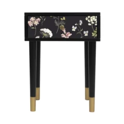 RNT By Really Nice Things Tables De Chevet Table De Chevet En MDF Avec Imprimé Floral Lily.