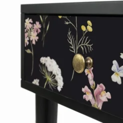 RNT By Really Nice Things Tables De Chevet Table De Chevet En MDF Avec Imprimé Floral Lily. -Tables De Chevet Soldes table de chevet en mdf avec imprime floral lily 3