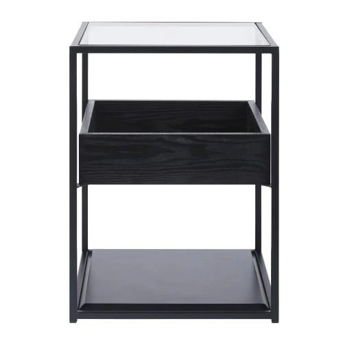 Maisons Du Monde Tables De Chevet Table De Chevet En Métal Noir Et Verre 3 Maisons Du Monde Tables De Chevet Table De Chevet En Métal Noir Et Verre