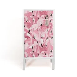 RNT By Really Nice Things Tables De Chevet Table De Chevet En Pin Massif Avec Imprimé Flamants Roses