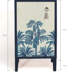 RNT By Really Nice Things Tables De Chevet Table De Chevet En Pin Massif Avec Imprimé Palmiers Vintage 7 RNT By Really Nice Things Tables De Chevet Table De Chevet En Pin Massif Avec Imprimé Palmiers Vintage -Tables De Chevet Soldes table de chevet en pin massif avec imprime palmiers vintage 2