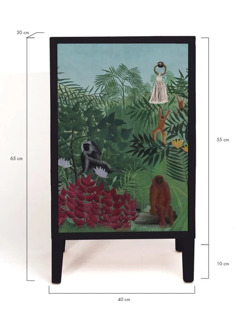 RNT By Really Nice Things Tables De Chevet Table De Chevet En Pin Massif Avec Imprimé Sauvage 5 RNT By Really Nice Things Tables De Chevet Table De Chevet En Pin Massif Avec Imprimé Sauvage – Image 3