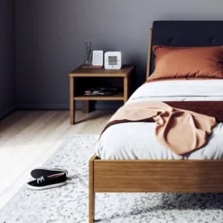 Homifab Tables De Chevet Table De Chevet En Placage Chêne -Tables De Chevet Soldes table de chevet en placage chene 3