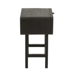 Meubles & Design Tables De Chevet Table De Chevet En Rotin Et Bois Noir -Tables De Chevet Soldes table de chevet en rotin et bois noir 2