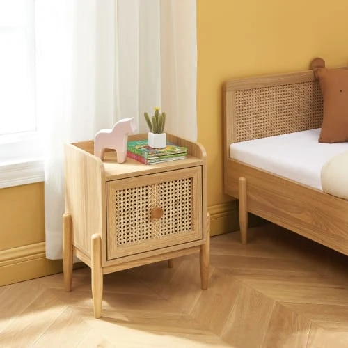 Baita Tables De Chevet Table De Chevet Enfant Cannage Rotin Et Effet Bois 1 Tiroir 6 Baita Tables De Chevet Table De Chevet Enfant Cannage Rotin Et Effet Bois 1 Tiroir – Image 4