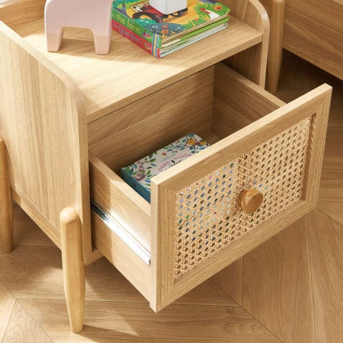 Baita Tables De Chevet Table De Chevet Enfant Cannage Rotin Et Effet Bois 1 Tiroir 7 Baita Tables De Chevet Table De Chevet Enfant Cannage Rotin Et Effet Bois 1 Tiroir – Image 5