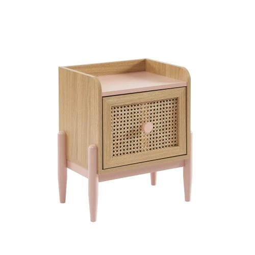 Baita Tables De Chevet Table De Chevet Enfant Rose Et Cannage Rotin 1 Tiroir 8 Baita Tables De Chevet Table De Chevet Enfant Rose Et Cannage Rotin 1 Tiroir – Image 6
