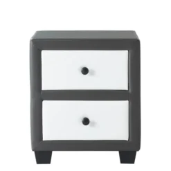 Baita Tables De Chevet Table De Chevet Gris Et Blanc L46cm