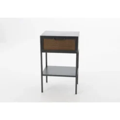 Hellin Tables De Chevet Table De Chevet Industriel En Métal 1 Tiroir 1 Tablette -Tables De Chevet Soldes table de chevet industriel en metal 1 tiroir 1 tablette 2