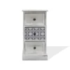Mobili Rebecca Tables De Chevet Table De Chevet Majolique Avec 3 Tiroirs En Bois Blanc 1 Mobili Rebecca Tables De Chevet Table De Chevet Majolique Avec 3 Tiroirs En Bois Blanc -Tables De Chevet Soldes table de chevet majolique avec 3 tiroirs en bois blanc