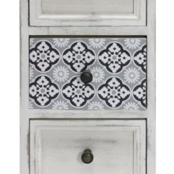 Mobili Rebecca Tables De Chevet Table De Chevet Majolique Avec 3 Tiroirs En Bois Blanc 12 Mobili Rebecca Tables De Chevet Table De Chevet Majolique Avec 3 Tiroirs En Bois Blanc -Tables De Chevet Soldes table de chevet majolique avec 3 tiroirs en bois blanc 4