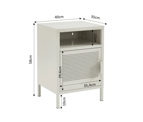 Pantone Tables De Chevet Table De Chevet Métal Beige Sable L40cm 5 Pantone Tables De Chevet Table De Chevet Métal Beige Sable L40cm – Image 3