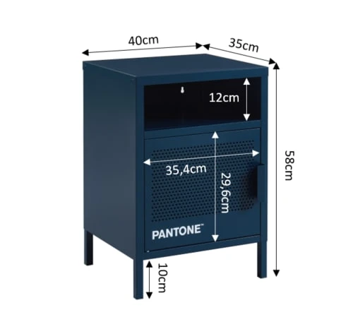 Pantone Tables De Chevet Table De Chevet Métal Bleu Nuit 40cm 5 Pantone Tables De Chevet Table De Chevet Métal Bleu Nuit 40cm – Image 3