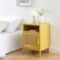 Tables De Chevet Soldes -Tables De Chevet Soldes table de chevet metal jaune moutarde l40cm 1