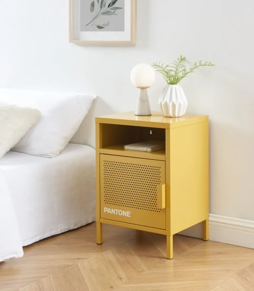 Pantone Tables De Chevet Table De Chevet Métal Jaune Moutarde L40cm 4 Pantone Tables De Chevet Table De Chevet Métal Jaune Moutarde L40cm – Image 2