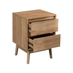 Mobili Rebecca Tables De Chevet Table De Chevet Naturel Avec 2 Tiroirs Effet Bois Marron Clair 11 Mobili Rebecca Tables De Chevet Table De Chevet Naturel Avec 2 Tiroirs Effet Bois Marron Clair -Tables De Chevet Soldes table de chevet naturel avec 2 tiroirs effet bois marron clair 3