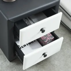 Baita Tables De Chevet Table De Chevet Noir Et Blanc L46cm 11 Baita Tables De Chevet Table De Chevet Noir Et Blanc L46cm -Tables De Chevet Soldes table de chevet noir et blanc l46cm 3